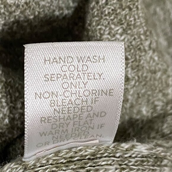 Pure Jill Knit Shift Dress L Green Lagenlook Layering Earthy Goblincore Peasant - Picture 6 of 6